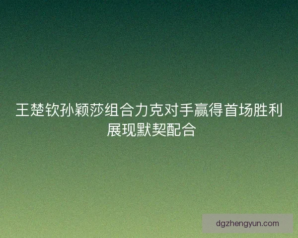 王楚钦孙颖莎组合力克对手赢得首场胜利 展现默契配合 王楚钦孙颖莎组合力克对手赢得首场胜利 展现默契配合